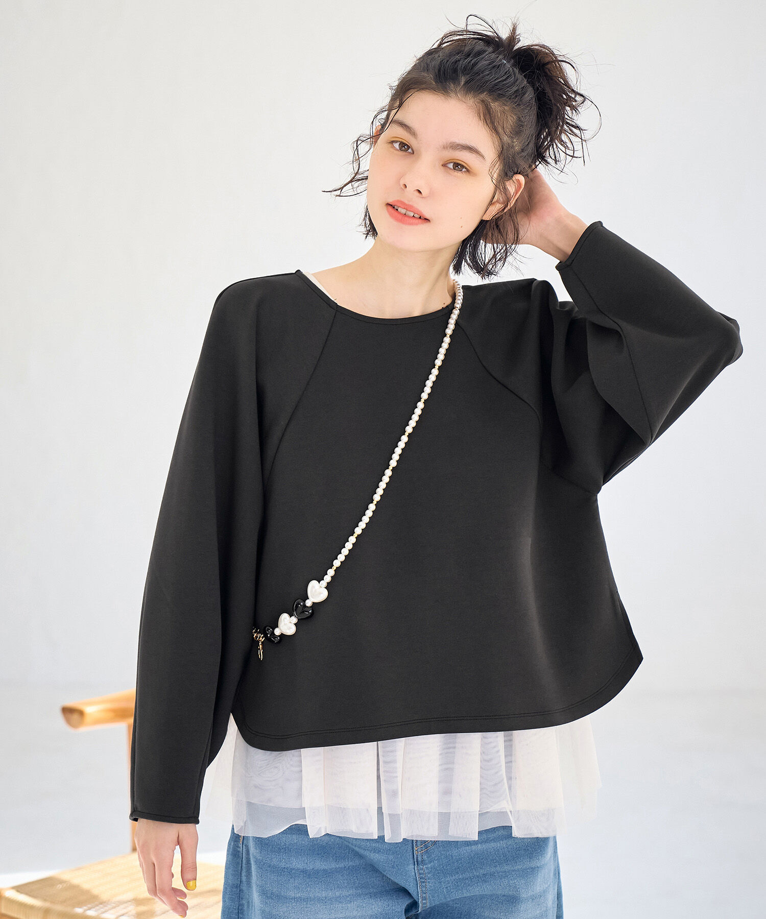 Rope&rsquo;Picnic「CALINE&times;ROPE' PICNIC/ダンボールカットトップス」|Tシャツ・カットソー|