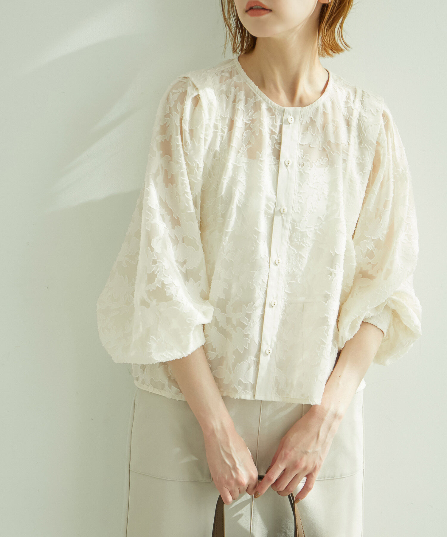 Rope&rsquo;Picnic「カットジャガード華やぎカーディガン」|カーディガン|キナリ(16)