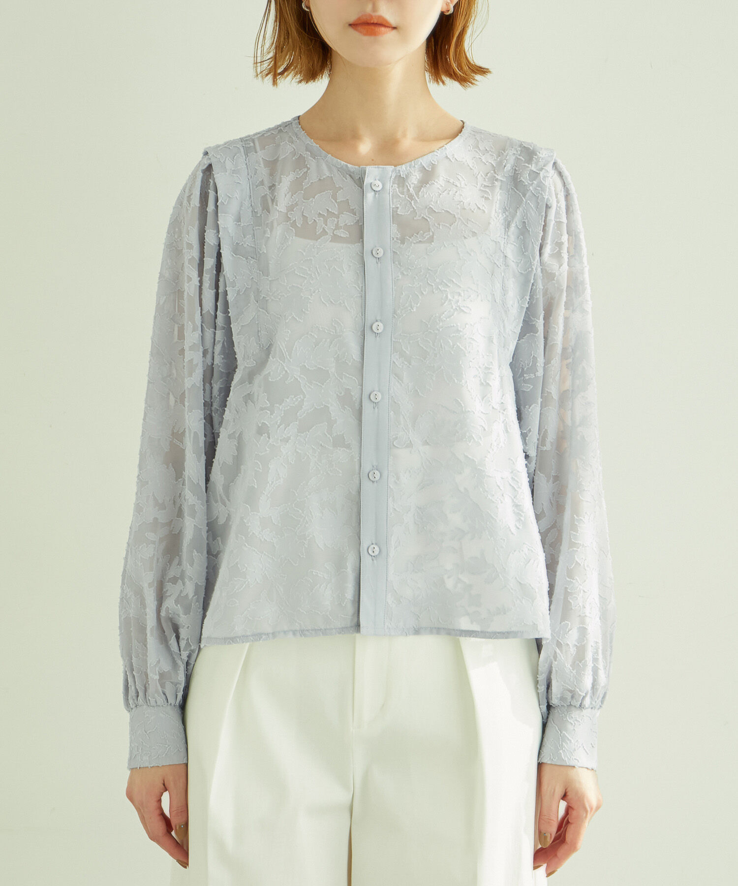 Rope&rsquo;Picnic「カットジャガード華やぎカーディガン」|カーディガン|