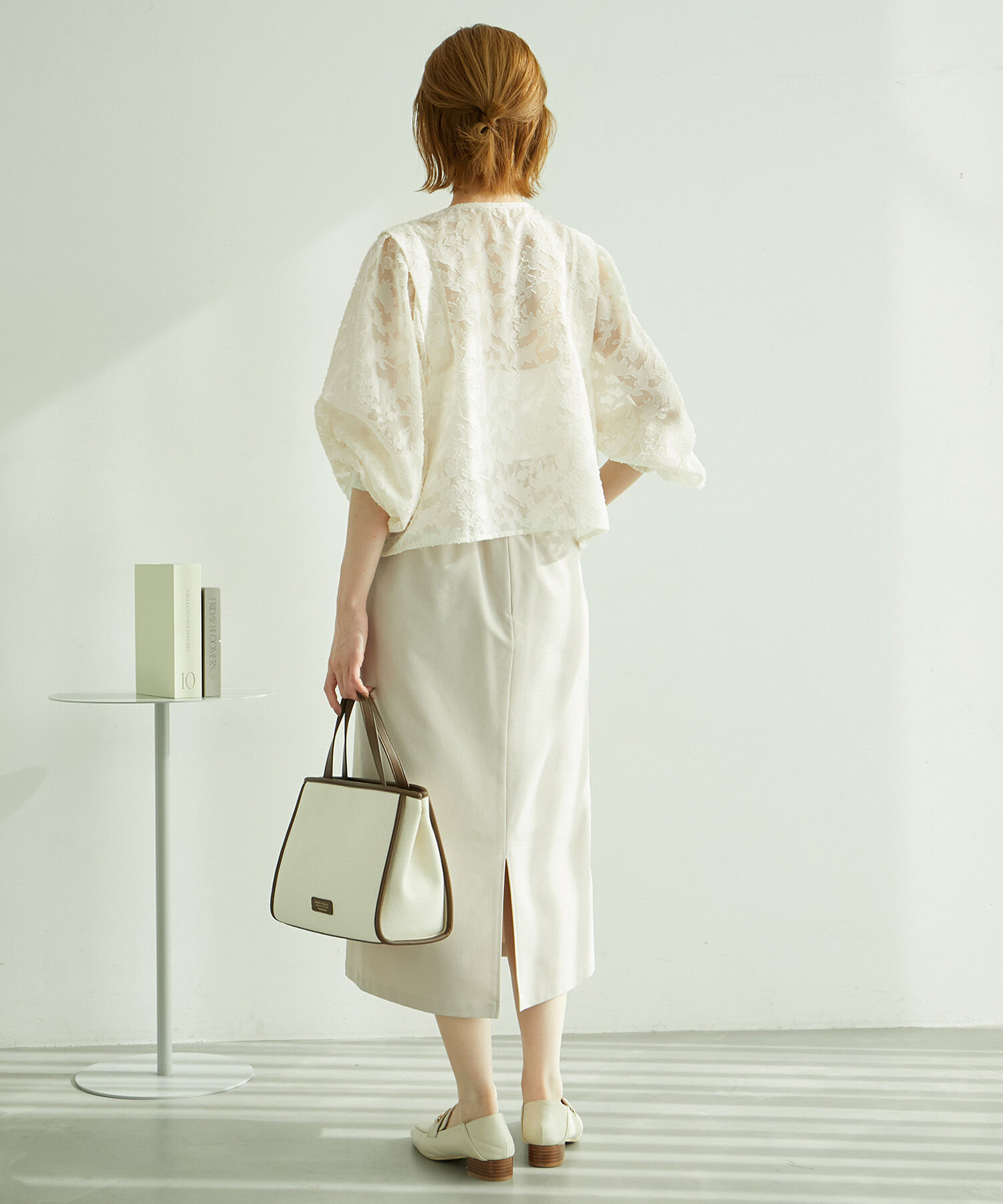 Rope&rsquo;Picnic「カットジャガード華やぎカーディガン」|カーディガン|