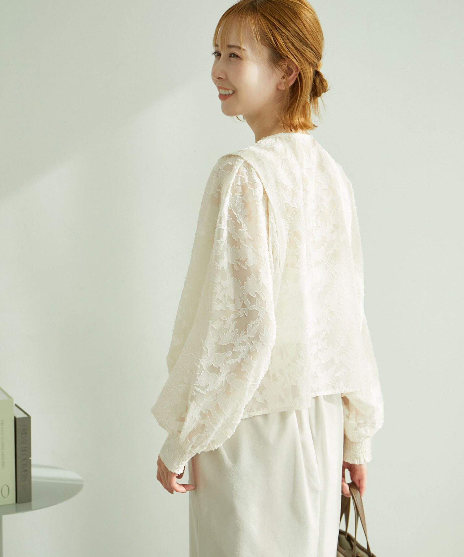 Rope&rsquo;Picnic「カットジャガード華やぎカーディガン」|カーディガン|