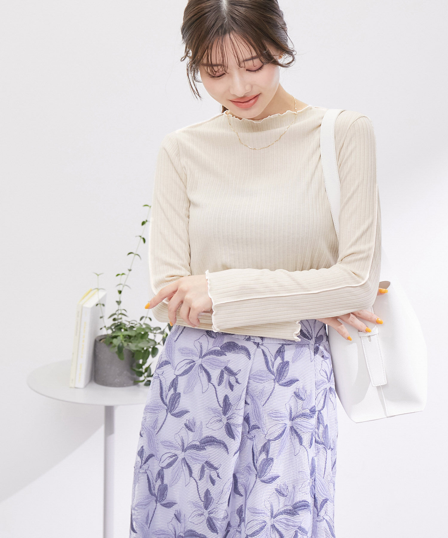 Rope&rsquo;Picnic「2WAY/リブメロウトップス」|Tシャツ・カットソー|