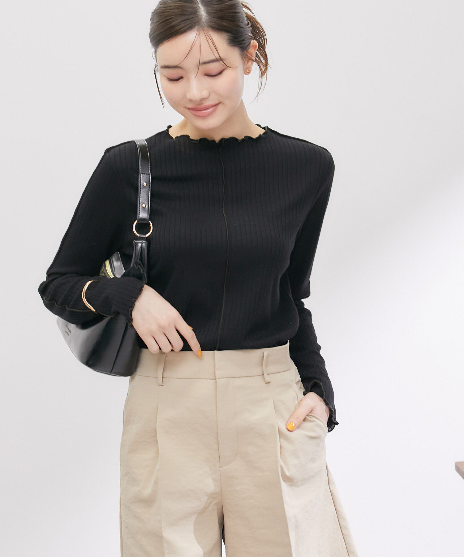 Rope&rsquo;Picnic「2WAY/リブメロウトップス」|Tシャツ・カットソー|