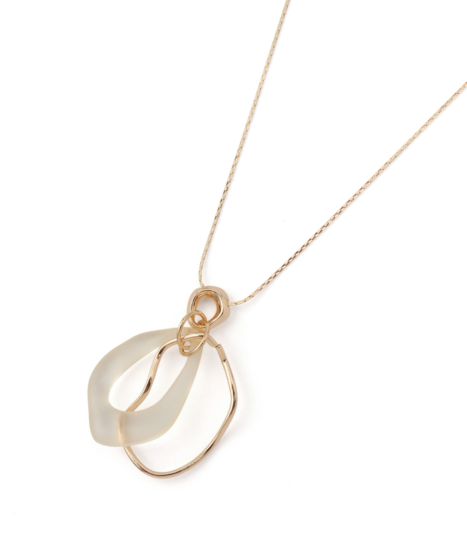 ROPE PICNIC PASSAGE「マットクリアパーツトップネックレス」|ネックレス|