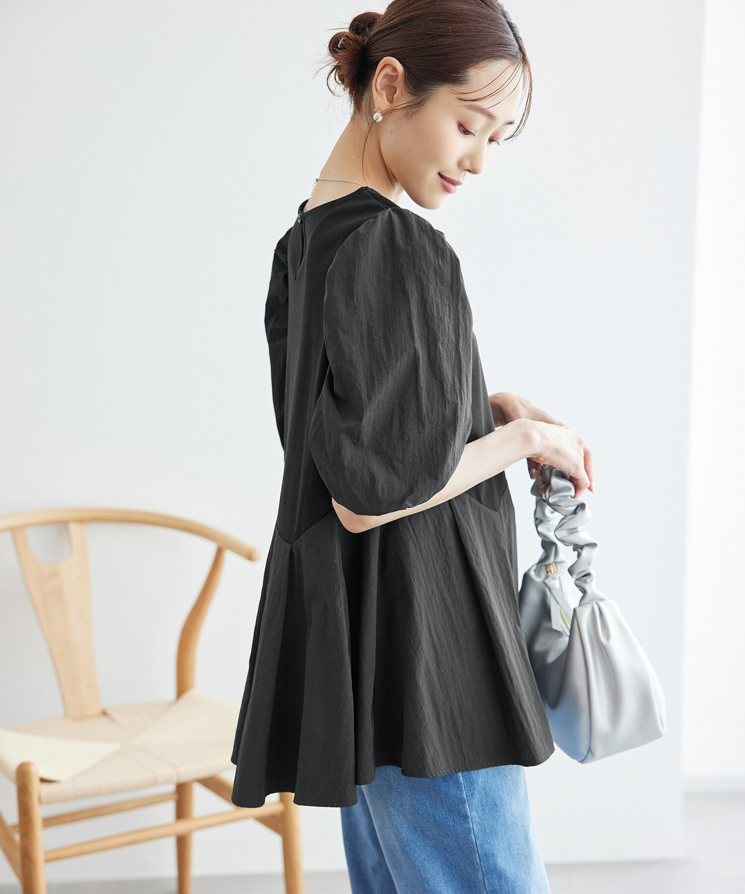 Rope&rsquo;Picnic「70シルケットペプラムトップス」|Tシャツ・カットソー|