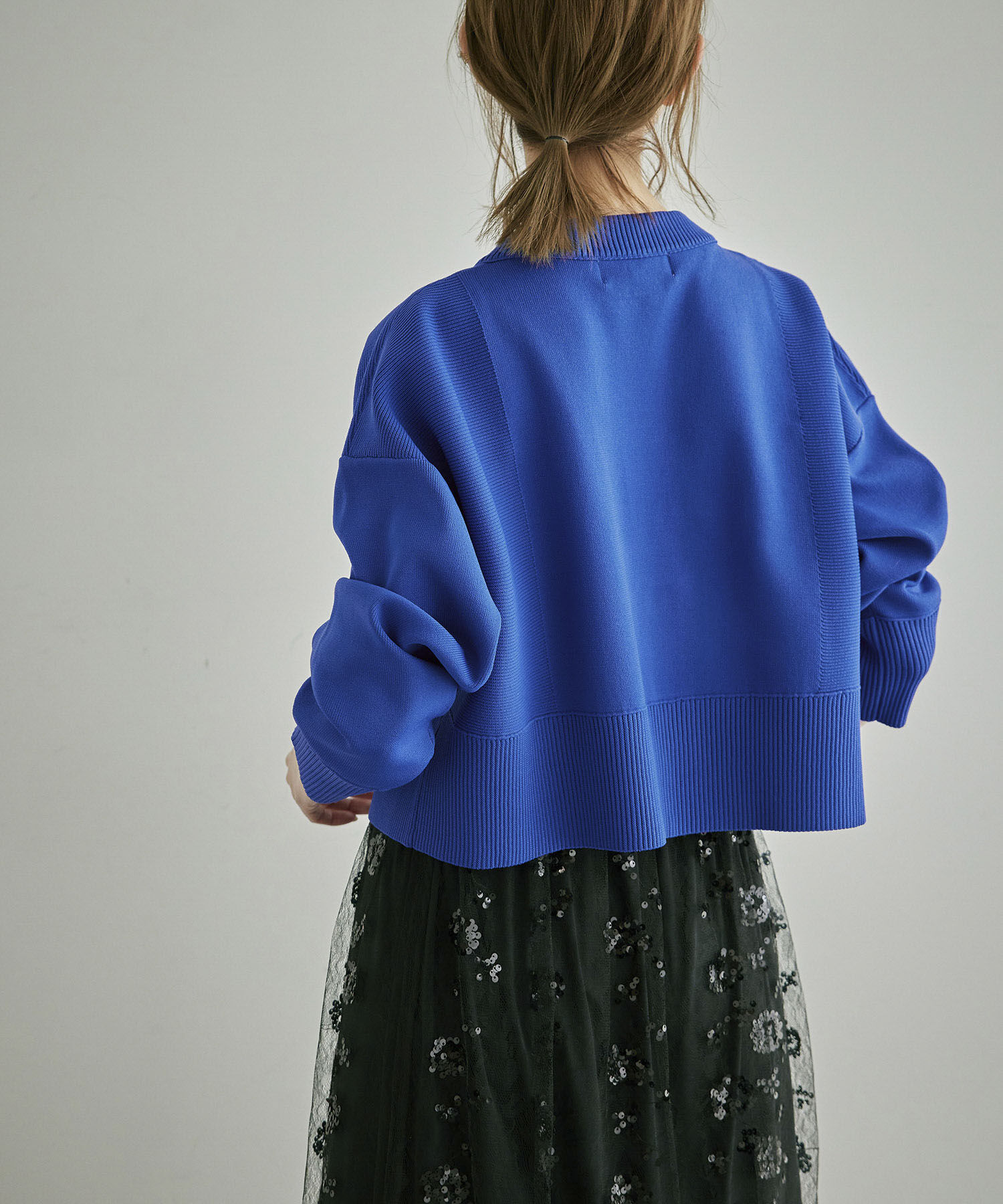 Rope&rsquo;Picnic「編み切り替えニットカーディガン」|カーディガン|