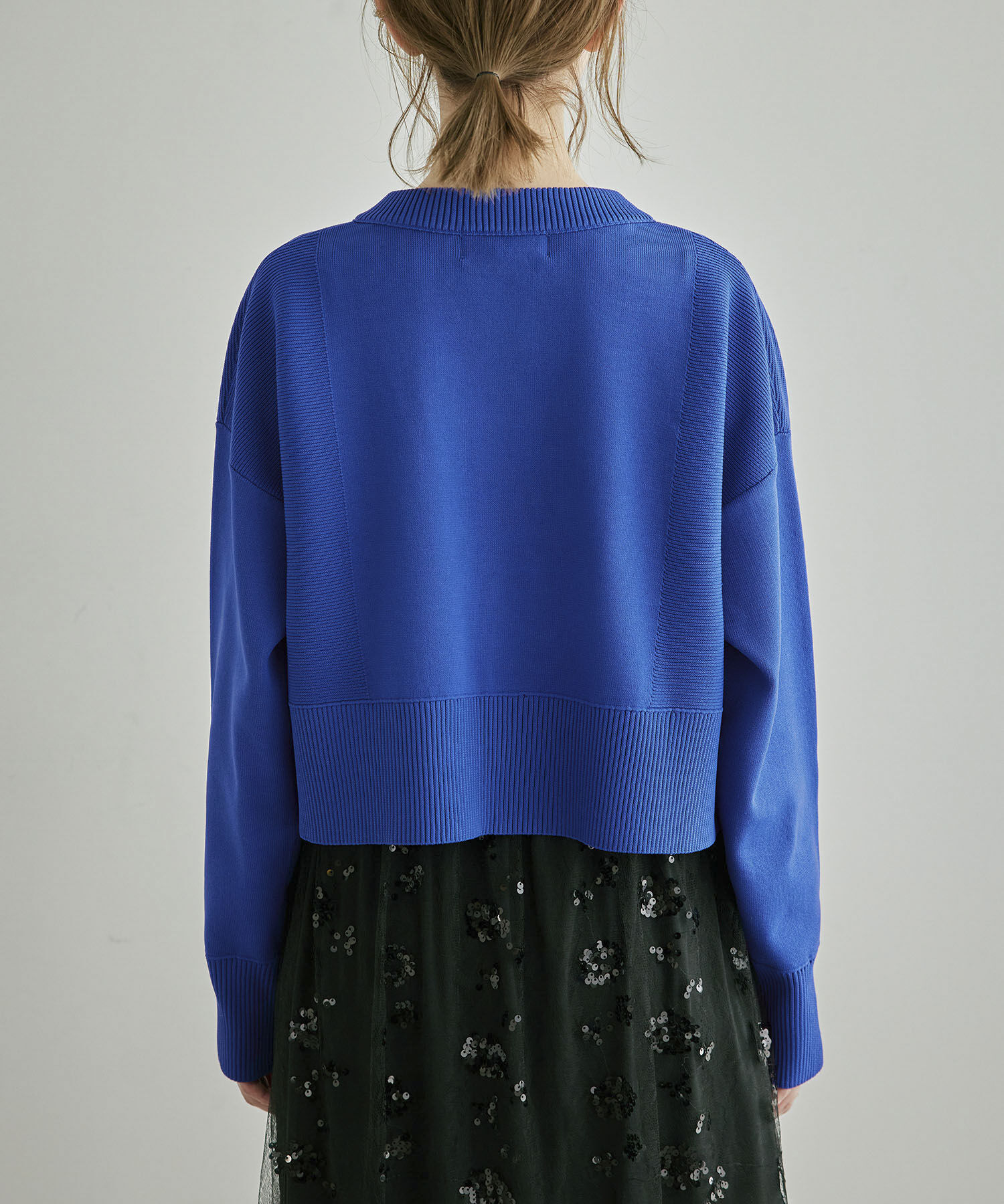 Rope&rsquo;Picnic「編み切り替えニットカーディガン」|カーディガン|