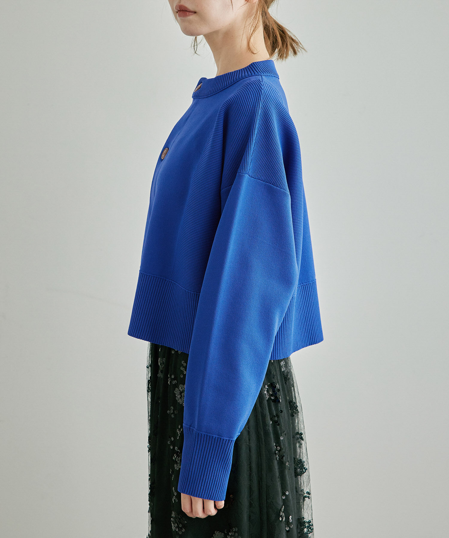 Rope&rsquo;Picnic「編み切り替えニットカーディガン」|カーディガン|