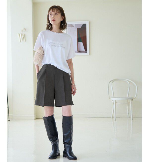 Rope&rsquo;Picnic「ハーフタックパンツ」|チノ|