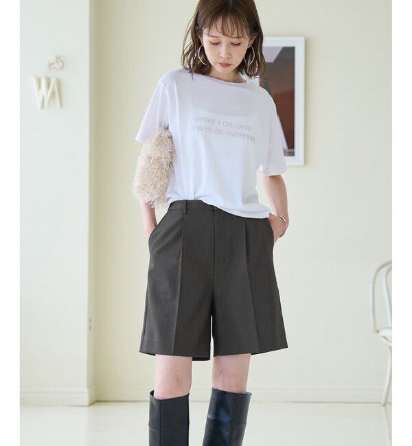 Rope&rsquo;Picnic「ハーフタックパンツ」|チノ|