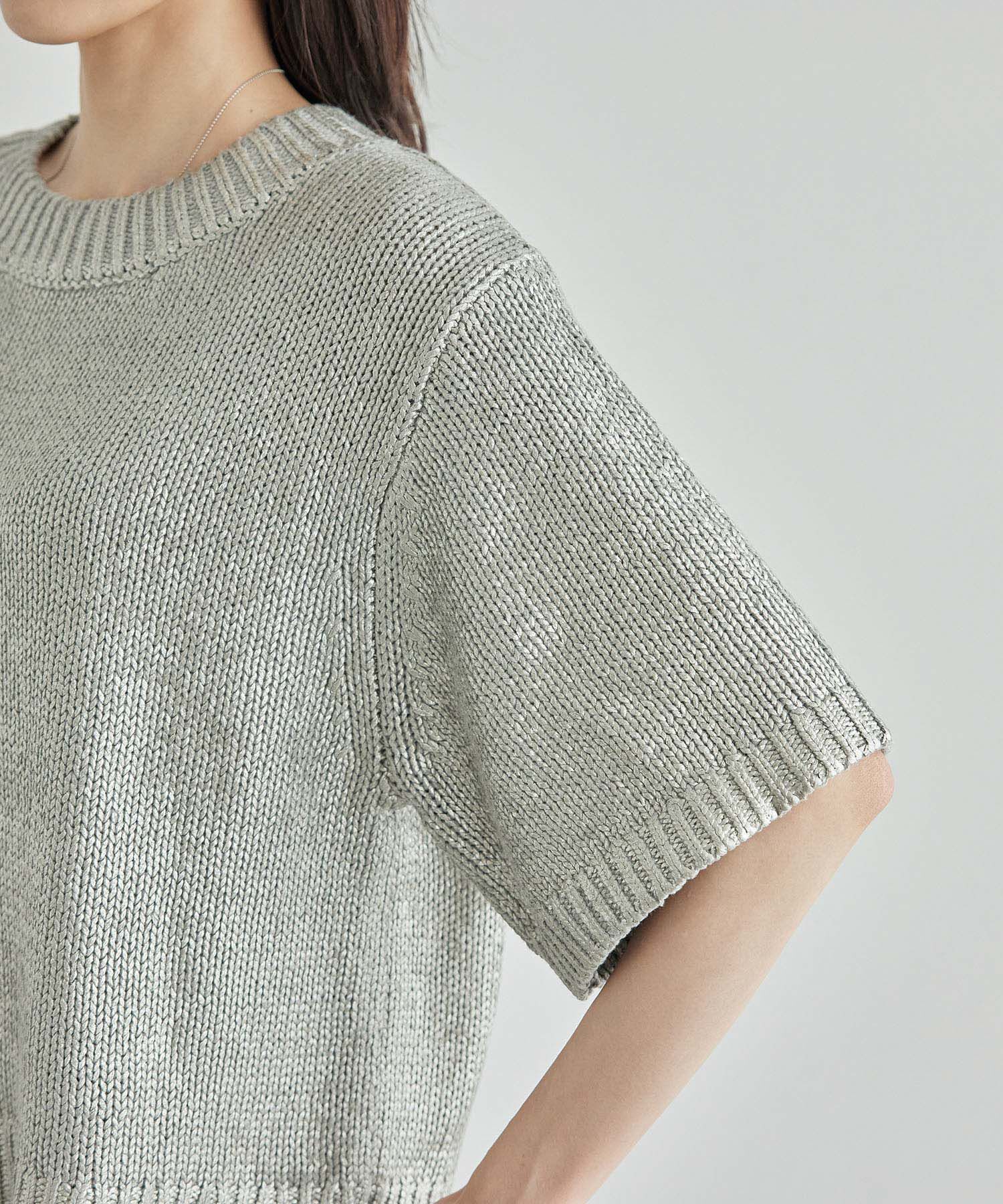 Rope&rsquo;Picnic「【emur/エミュール】箔プリントニット」|ニット・セーター|