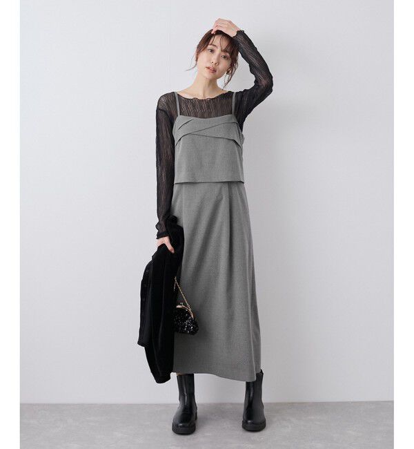 Rope&rsquo;Picnic「セットアップ風キャミワンピース」|ワンピース|