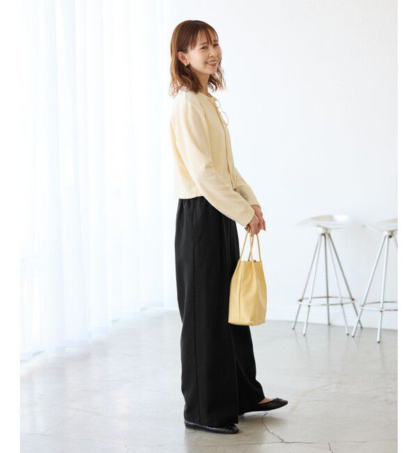 Rope&rsquo;Picnic「【3サイズ展開】きれいめイージーワイドパンツ」|チノ|