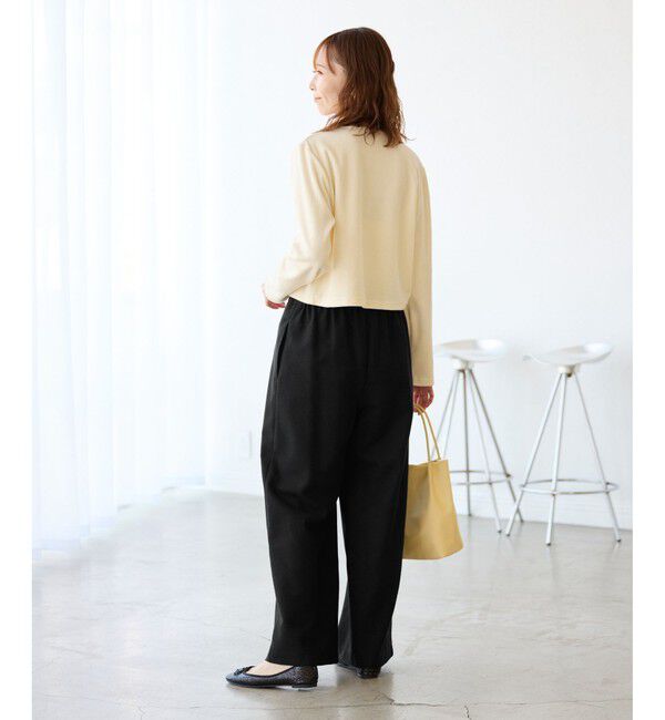 Rope&rsquo;Picnic「【3サイズ展開】きれいめイージーワイドパンツ」|チノ|