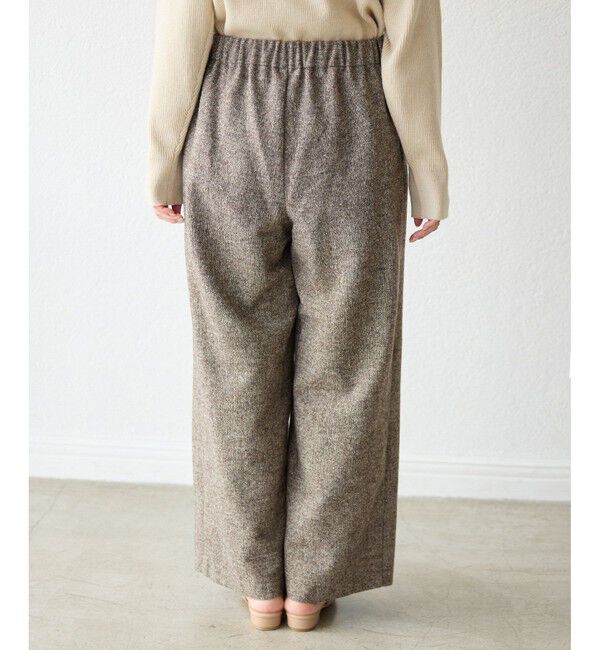 Rope&rsquo;Picnic「【3サイズ展開】きれいめイージーワイドパンツ」|チノ|
