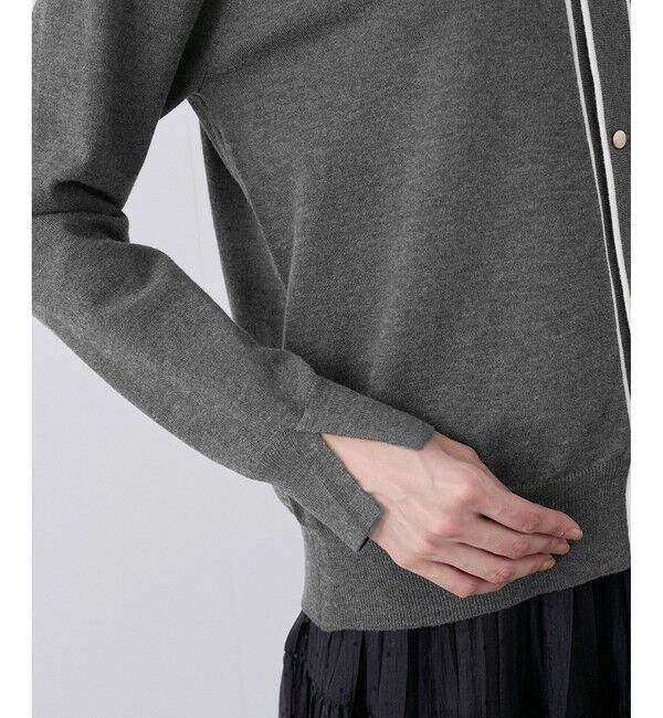 Rope&rsquo;Picnic「ライン入りニットカーディガン/保温」|カーディガン|