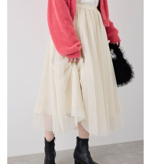 Rope&rsquo;Picnic「キラキラチュールスカート」|スカート|