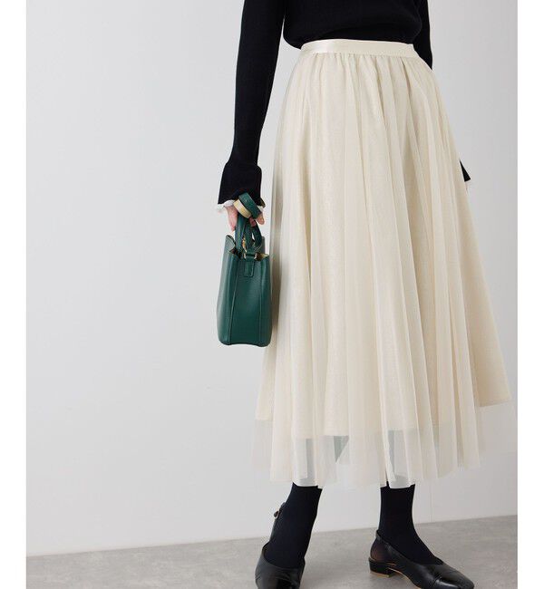 Rope&rsquo;Picnic「キラキラチュールスカート」|スカート|