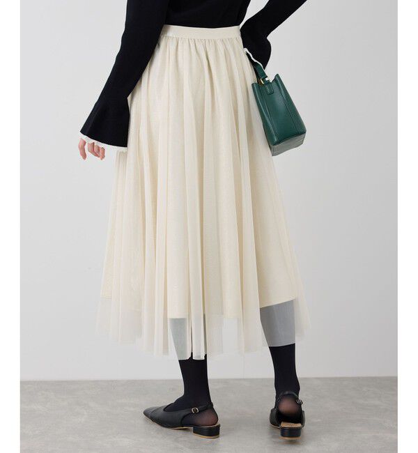 Rope&rsquo;Picnic「キラキラチュールスカート」|スカート|