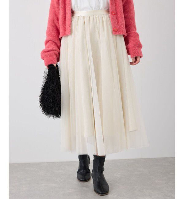 Rope&rsquo;Picnic「キラキラチュールスカート」|スカート|