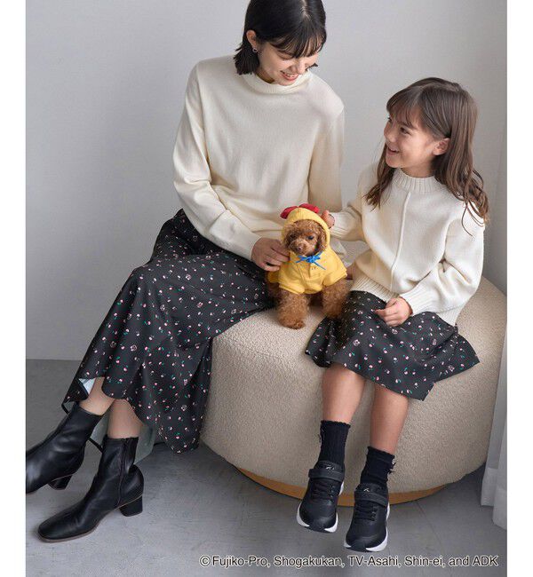 Rope&rsquo;Picnic「【ドラえもんコレクション】花柄スカート/リンクコーデ」|スカート|