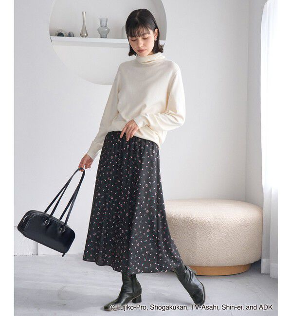 Rope&rsquo;Picnic「【ドラえもんコレクション】花柄スカート/リンクコーデ」|スカート|