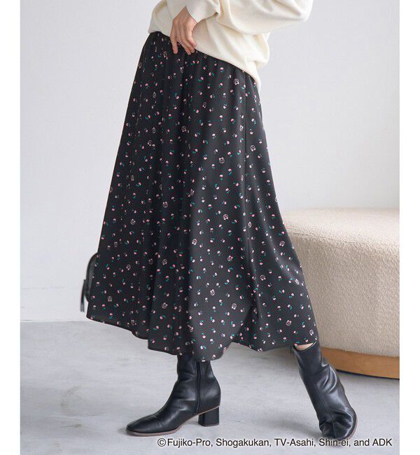 Rope&rsquo;Picnic「【ドラえもんコレクション】花柄スカート/リンクコーデ」|スカート|