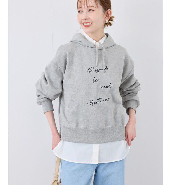 Rope&rsquo;Picnic「アソートロゴ刺繍裏毛フーディー」|パーカー|