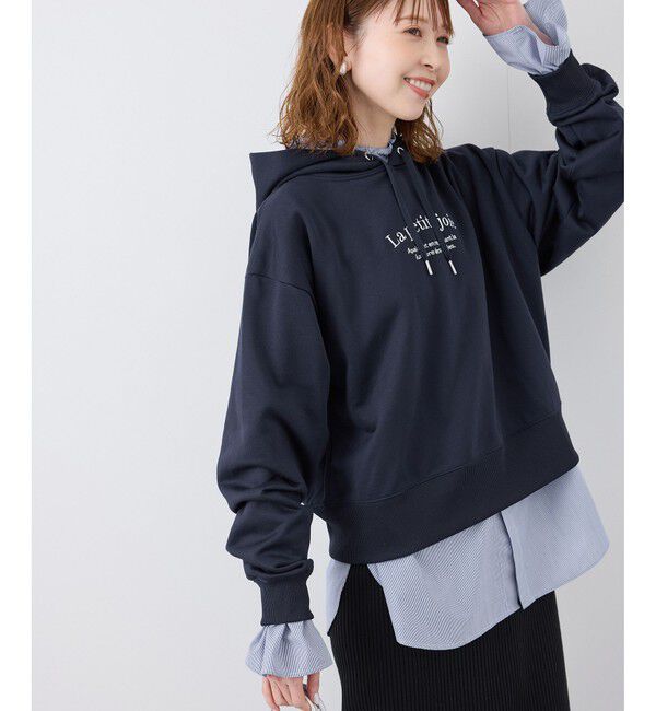 Rope&rsquo;Picnic「アソートロゴ刺繍裏毛フーディー」|パーカー|