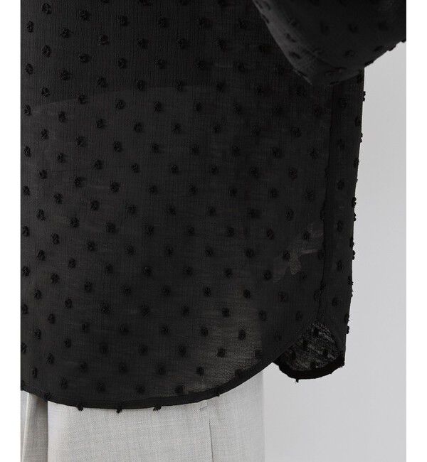 Rope&rsquo;Picnic「袖コンシャスドットシアーブラウス」|シャツ・ブラウス|