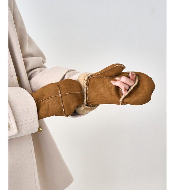 ROPE PICNIC PASSAGE「洗えるひも付きミトングローブ」|手袋|