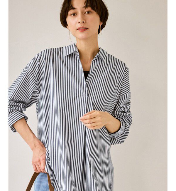 Rope&rsquo;Picnic「スキッパーシャツ/UVカット・イージーケア」|シャツ・ブラウス|