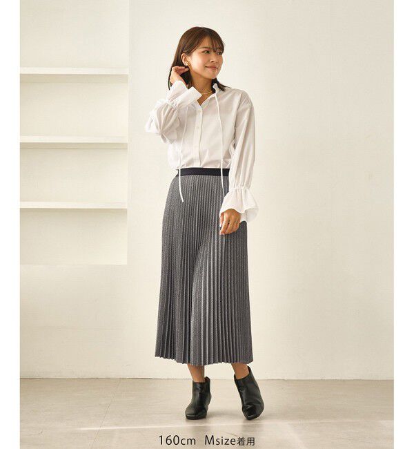 Rope&rsquo;Picnic「ラメチェックプリーツスカート/着丈が選べる」|スカート|