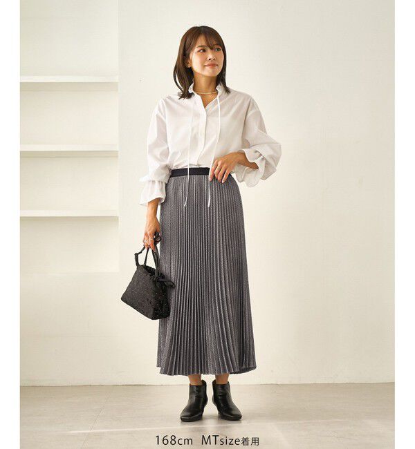 Rope&rsquo;Picnic「ラメチェックプリーツスカート/着丈が選べる」|スカート|
