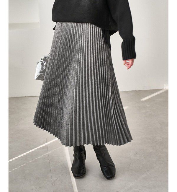 Rope&rsquo;Picnic「ラメチェックプリーツスカート/着丈が選べる」|スカート|