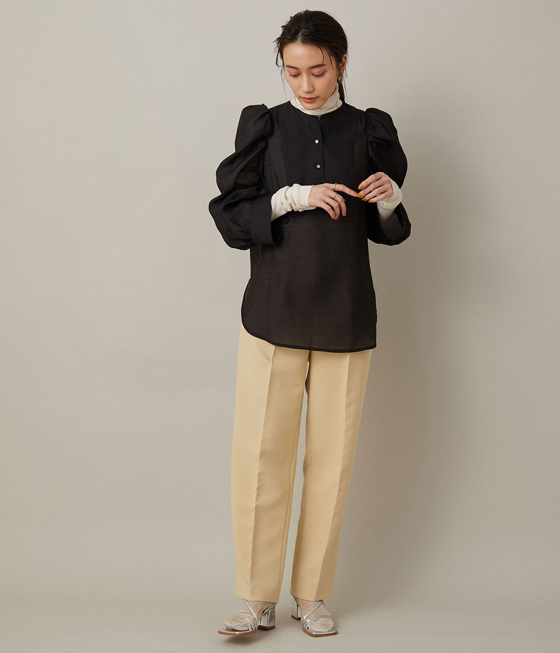 ADAM ET ROPE'「アシンメトリーラインサンダル」|サンダル|