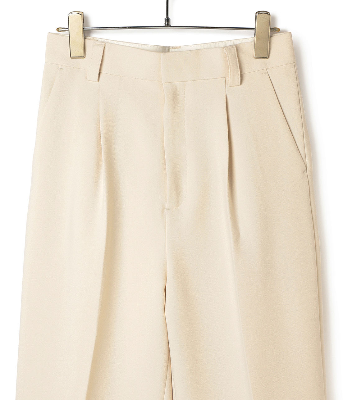 ADAM ET ROPE'「＜洗える＞センタープレスカラーパンツ」|スラックス|