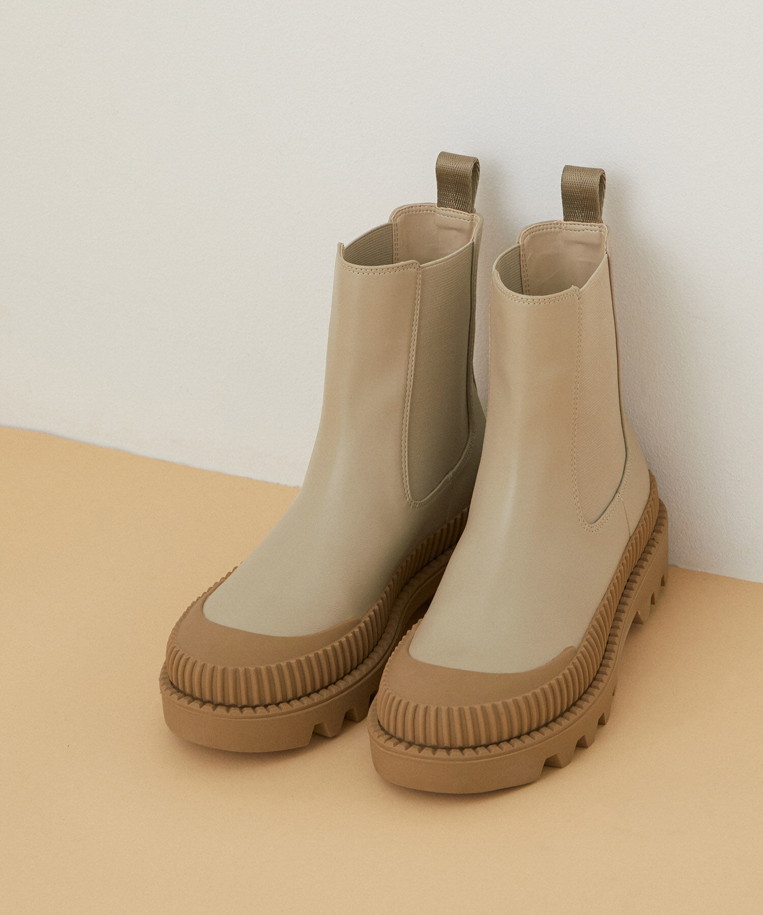 ADAM ET ROPE'「〈追加〉【晴雨兼用】チェルシーブーツ」|その他|ベージュ(27)