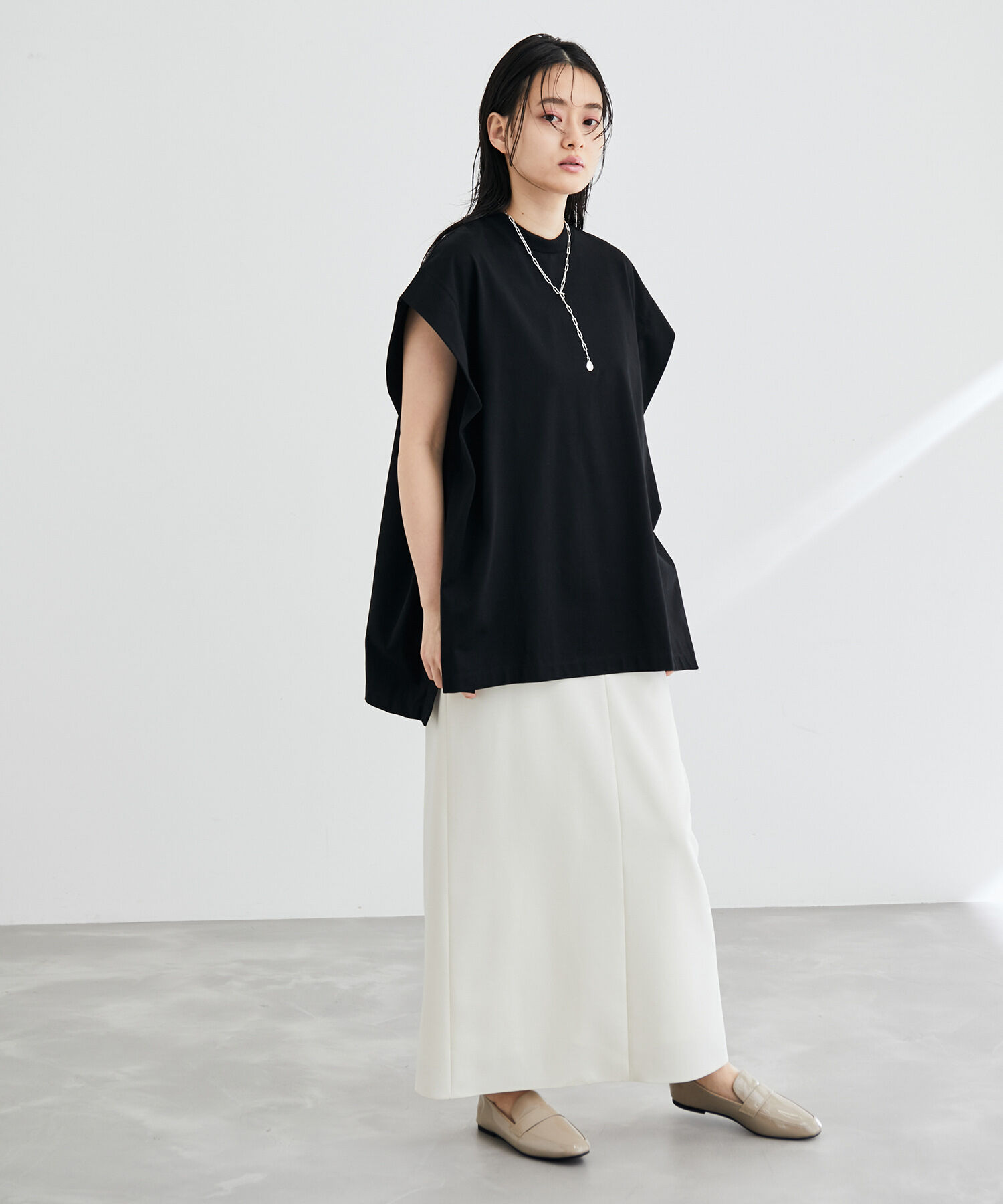 ADAM ET ROPE'「【晴雨兼用】ポーチ付きレインローファー」|レインシューズ|