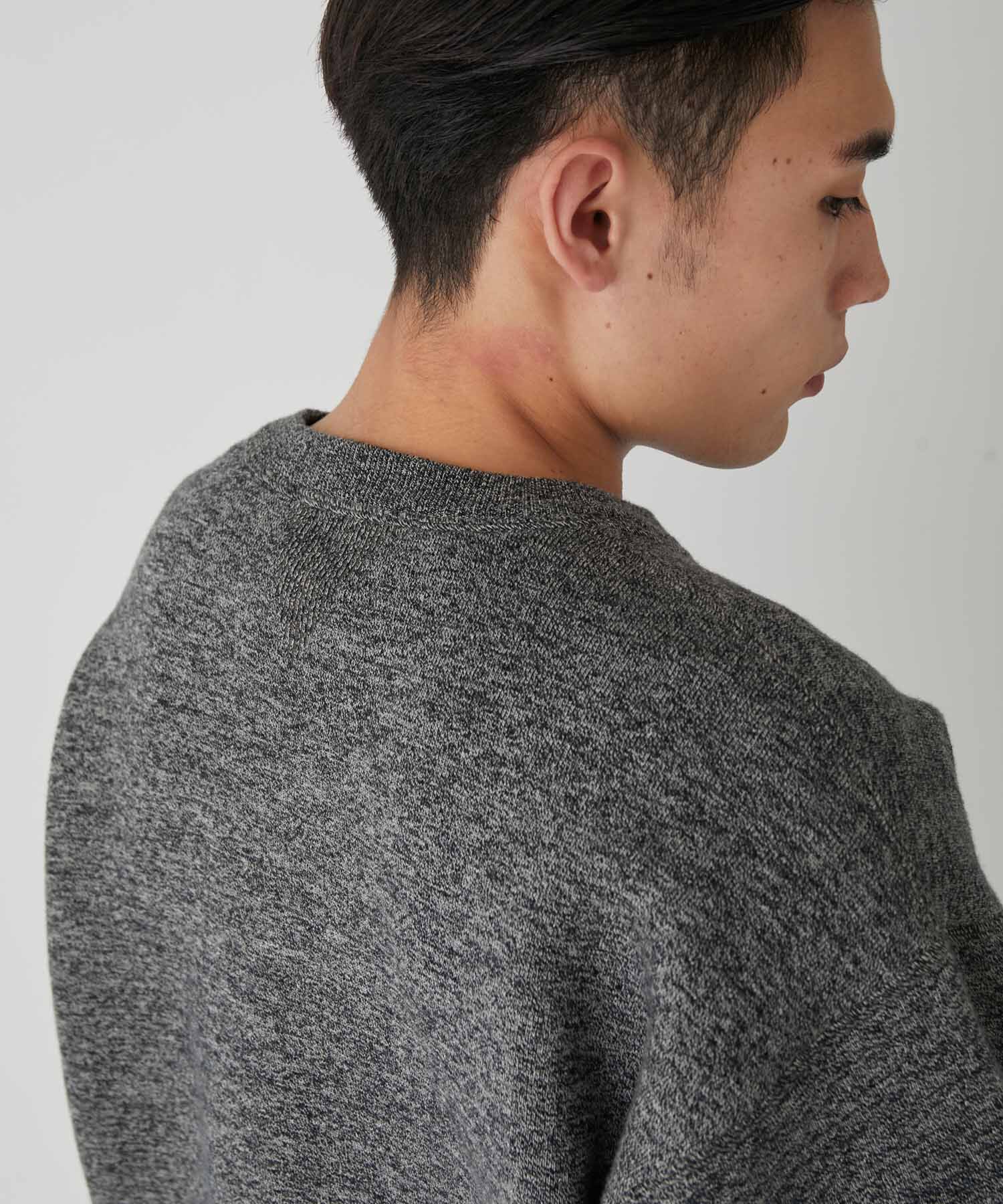 ADAM ET ROPE'「《ドラマ着用》杢スウェット クルーネック ニットプルオーバー/ヘビーウエイト/ユニセックス」|ニット・セーター|