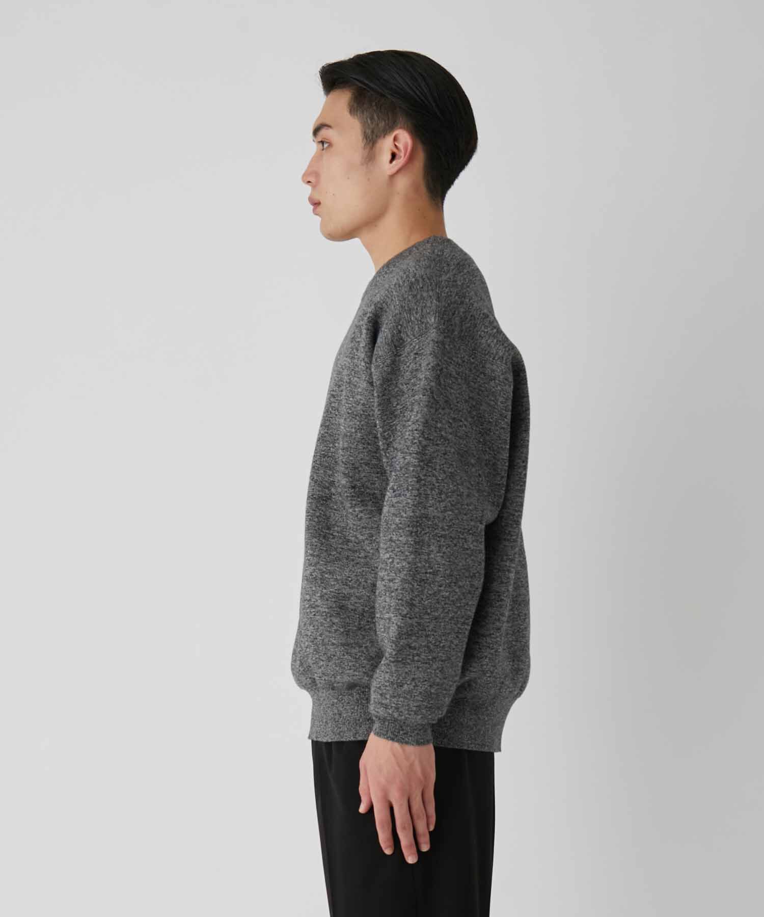 ADAM ET ROPE'「《ドラマ着用》杢スウェット クルーネック ニットプルオーバー/ヘビーウエイト/ユニセックス」|ニット・セーター|