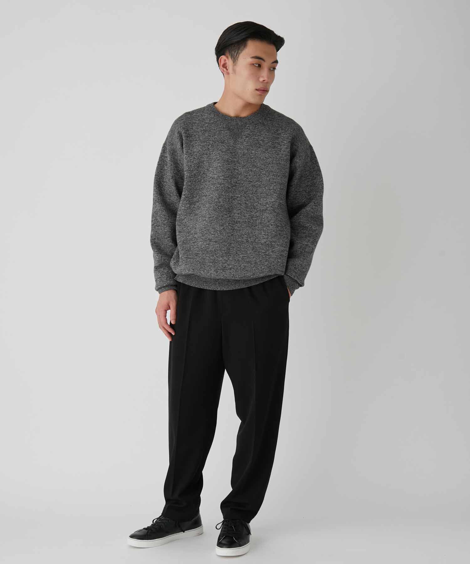 ADAM ET ROPE'「《ドラマ着用》杢スウェット クルーネック ニットプルオーバー/ヘビーウエイト/ユニセックス」|ニット・セーター|