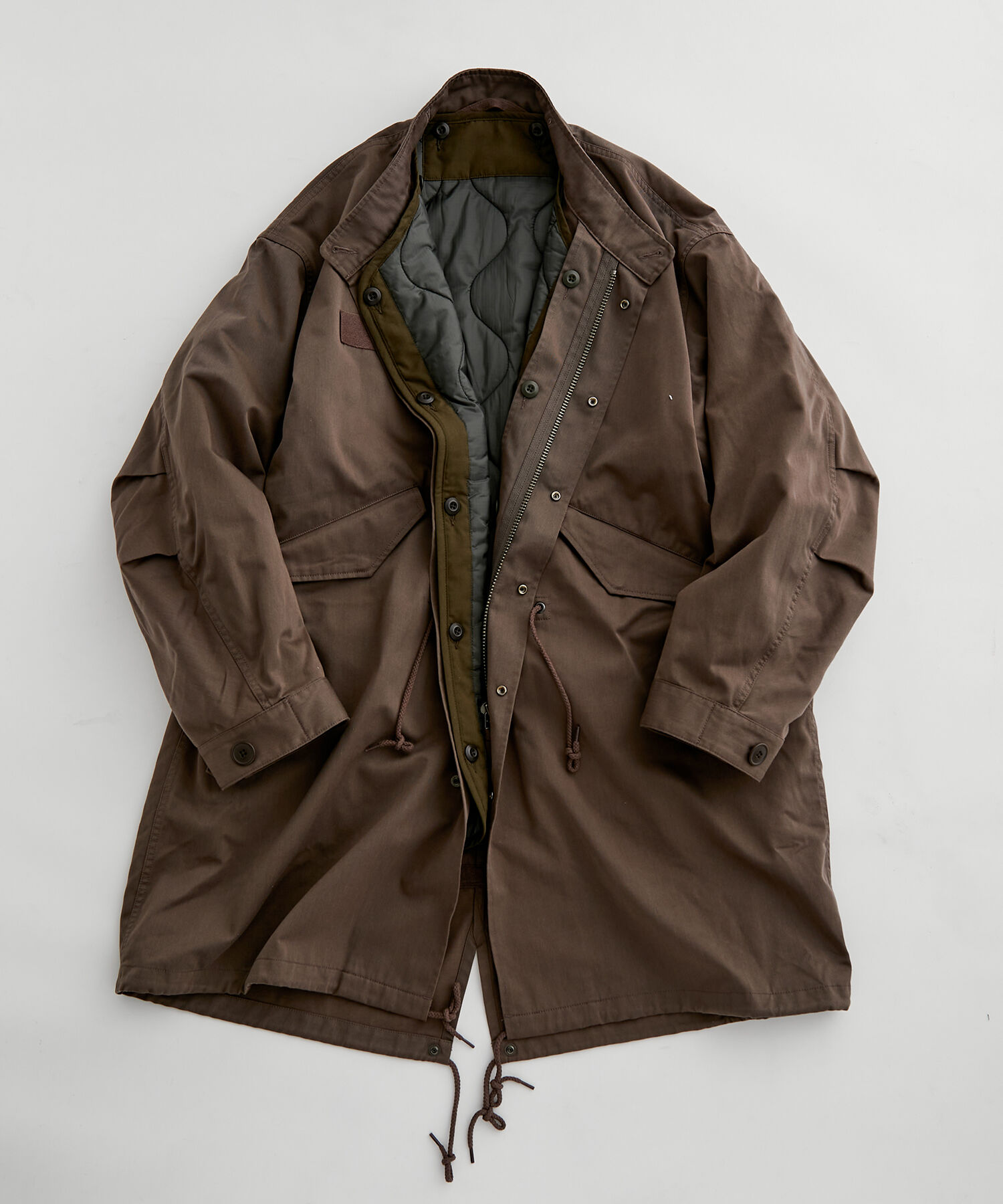 ADAM ET ROPE'「《2点セット》M-65 ビッグシルエット モッズコート / コート＆中綿ライナーセット / ライナー取り外し可能 」|その他|