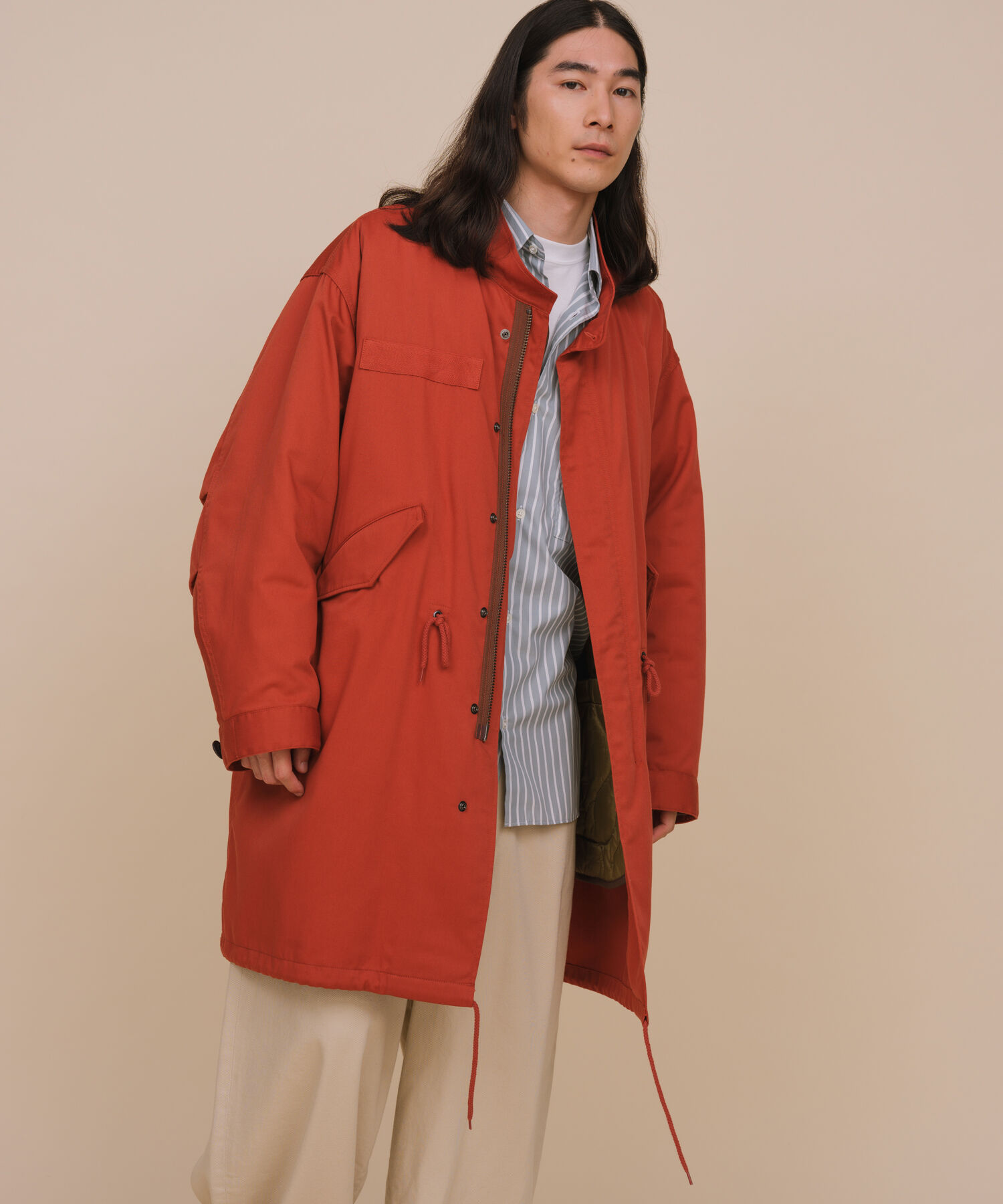 ADAM ET ROPE'「《2点セット》M-65 ビッグシルエット モッズコート / コート＆中綿ライナーセット / ライナー取り外し可能 」|その他|