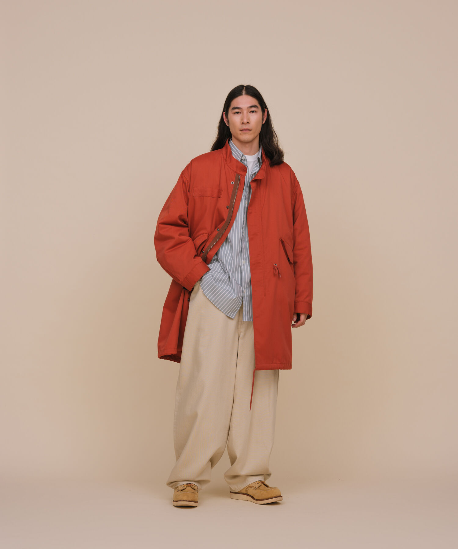 ADAM ET ROPE'「《2点セット》M-65 ビッグシルエット モッズコート / コート＆中綿ライナーセット / ライナー取り外し可能 」|その他|