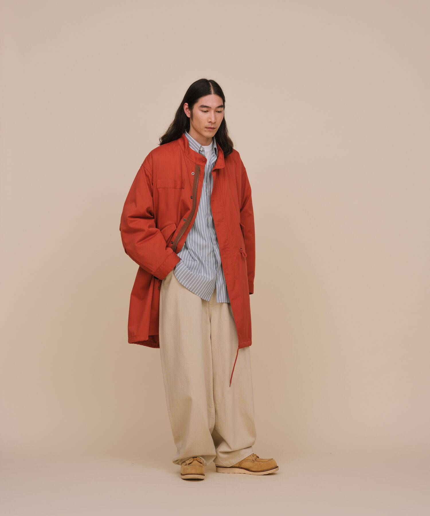 ADAM ET ROPE'「《2点セット》M-65 ビッグシルエット モッズコート / コート＆中綿ライナーセット / ライナー取り外し可能 」|その他|