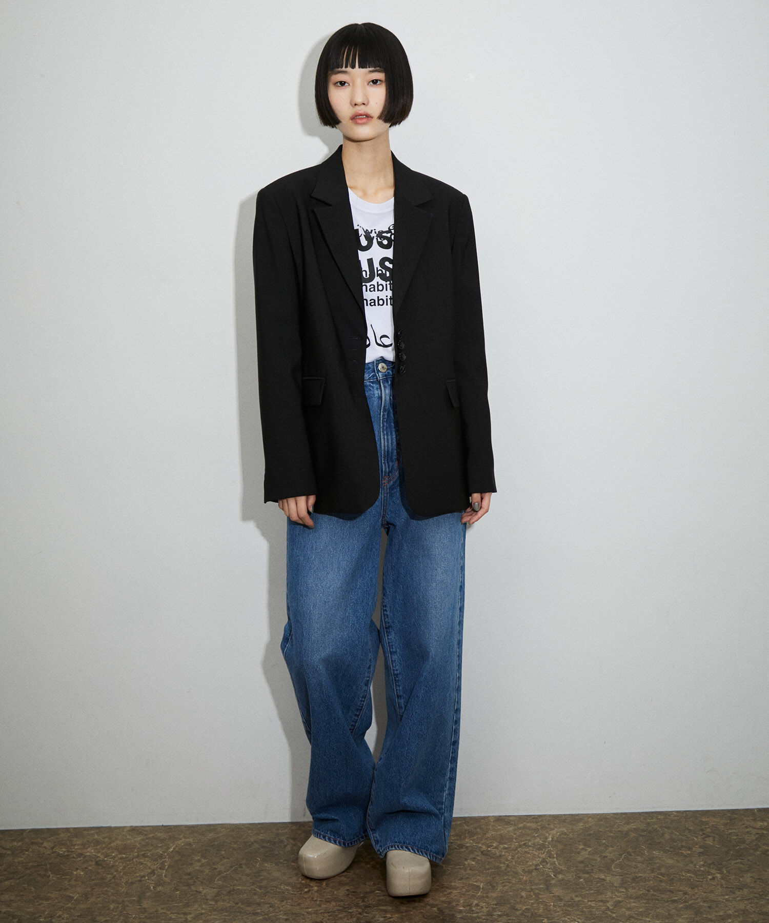 ADAM ET ROPE'「【サステナブル】クラウドボタンテーラードジャケット」|テーラードジャケット|