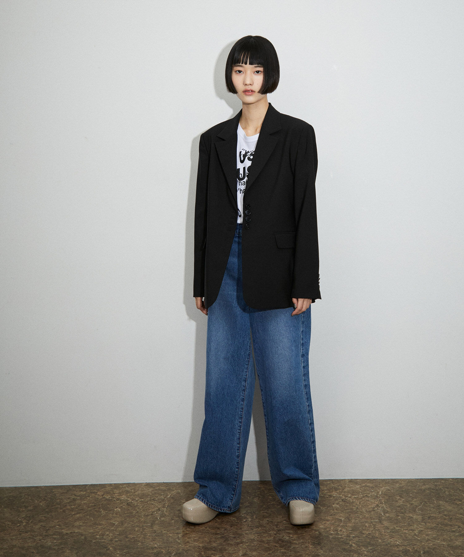 ADAM ET ROPE'「【サステナブル】クラウドボタンテーラードジャケット」|テーラードジャケット|