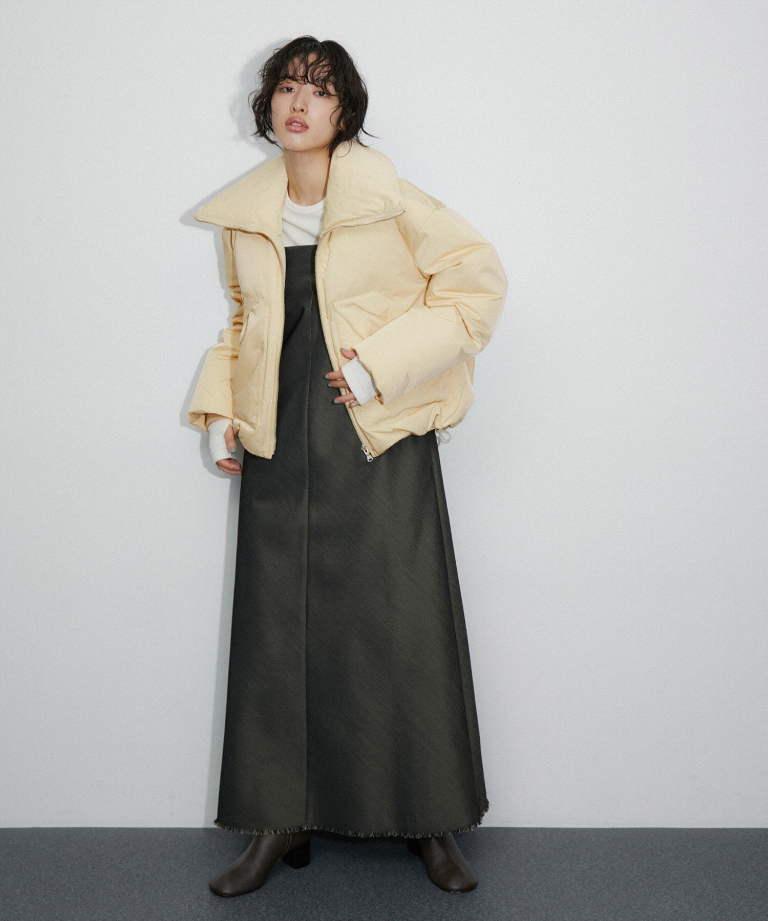 ADAM ET ROPE'「【ALLIED】ショートパファージャケット/ダウン」|ダウン|