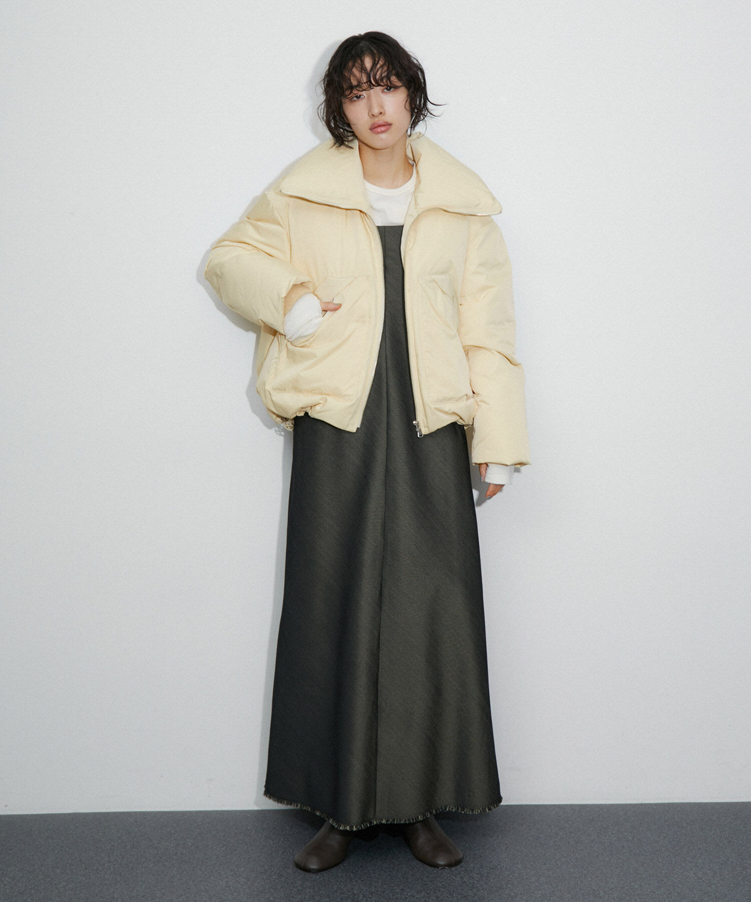 ADAM ET ROPE'「【ALLIED】ショートパファージャケット/ダウン」|ダウン|